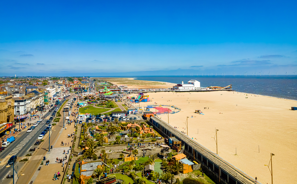 The,Aerial,View,Of,Great,Yarmouth,,A,Resort,Town,On