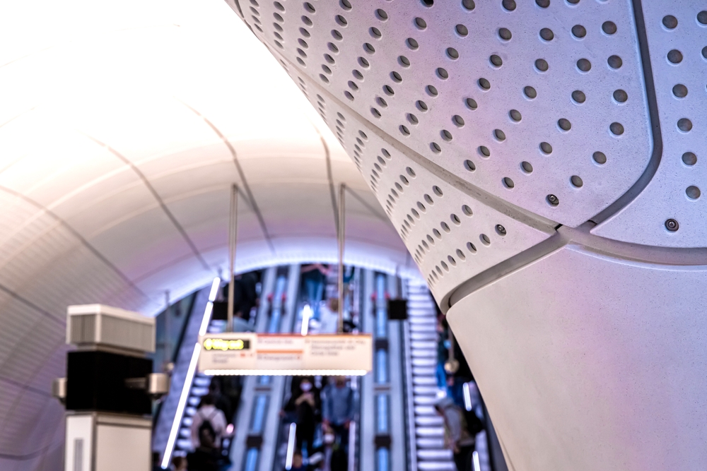 inside an elizabeth line station
