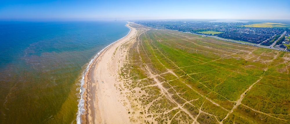 The,Aerial,View,Of,Great,Yarmouth,,A,Resort,Town,On