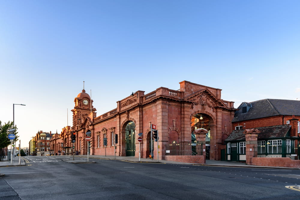 Building of Nottingham city Railway Station