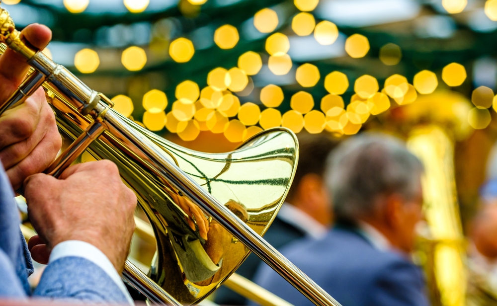 typical old bavarian brass instrument - photo