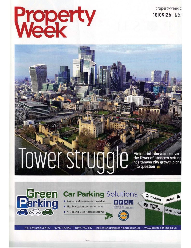 front cover of property week issue 18.09.26